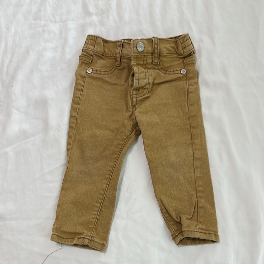 7 For All Mankind Tan Slim Fit Jeans